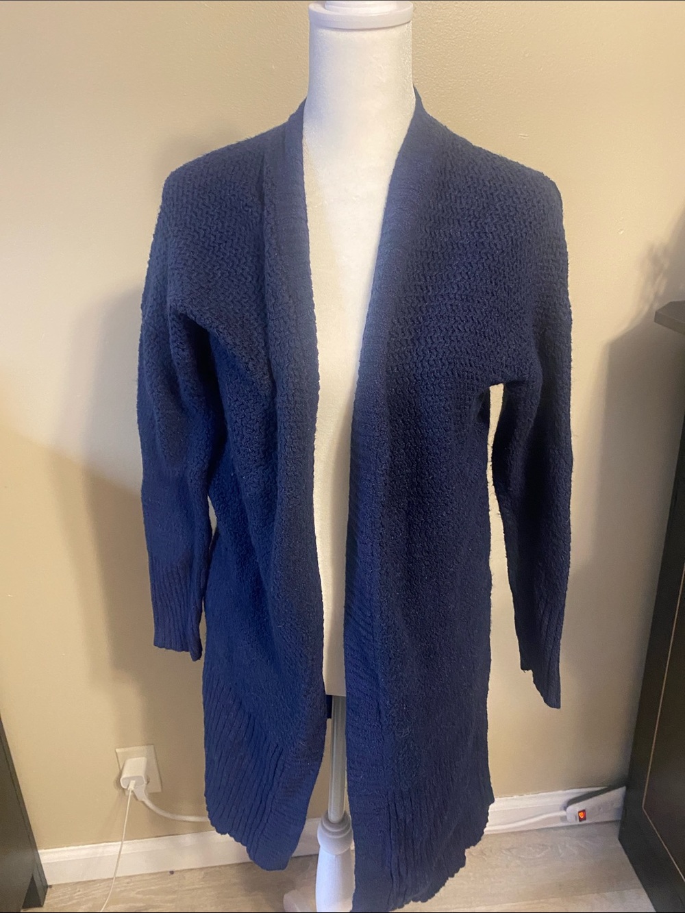 wild fable Navy Open-Front Longline Cardigan